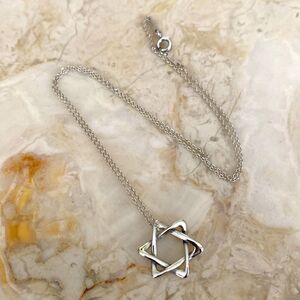 Tiffany & Co. Elsa Peretti Star of David Necklace 925 Sterling Silver